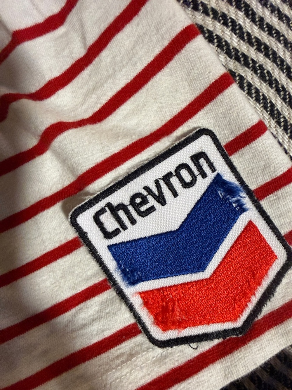 70’s STYLE STRIPED TEE | WITH VINTAGE PATCHES